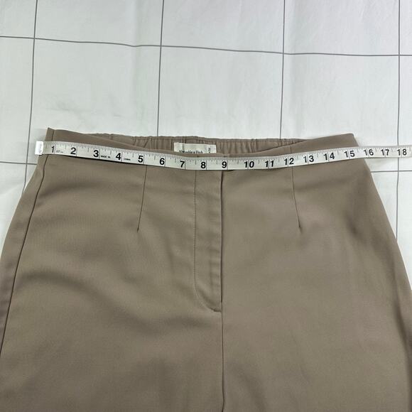Abercrombie & Fitch Pants Womens 30 Long Tan Tailored Trouser High Rise Wide Leg - Picture 7 of 12